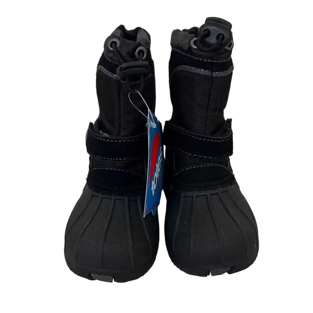 Totes Black Snow Winter Boots Sz 7 Toddler